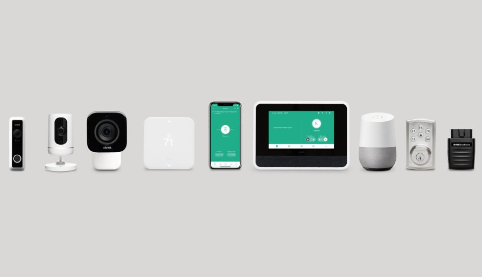Vivint home security product line in Mansfield